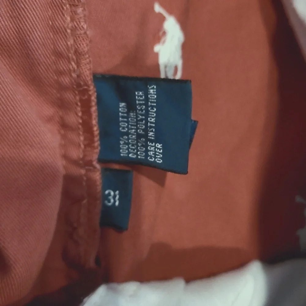 Polo Ralph Lauren Mens Red Tyler Shorts Sz.31 embroidered ponies - Picture 4 of 8
